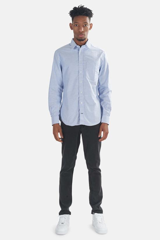  Blue&Cream 긴팔 셔츠 블루&크림 옥스포드 버튼 다운 블루 - BLUE&CREAM