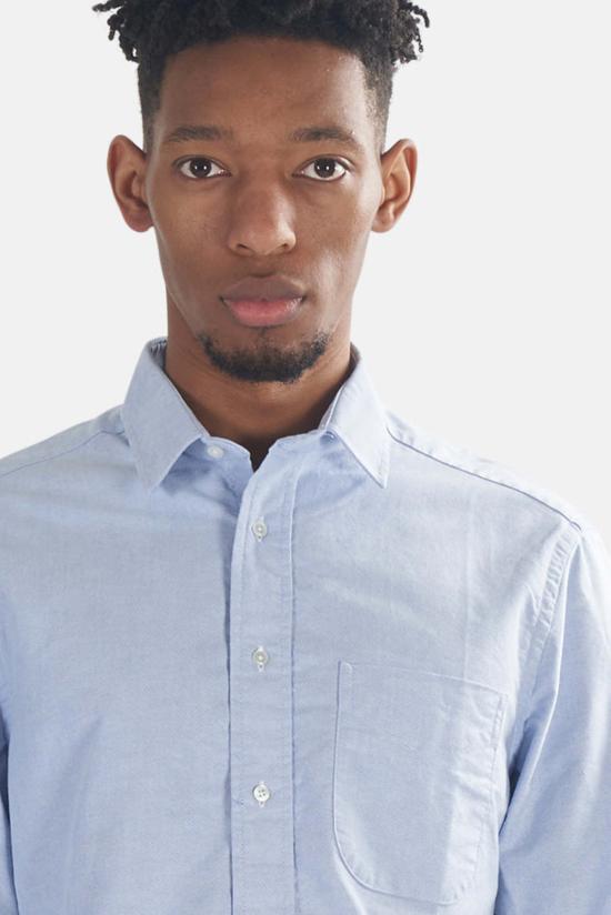  Blue&Cream 긴팔 셔츠 블루&크림 옥스포드 버튼 다운 블루 - BLUE&CREAM