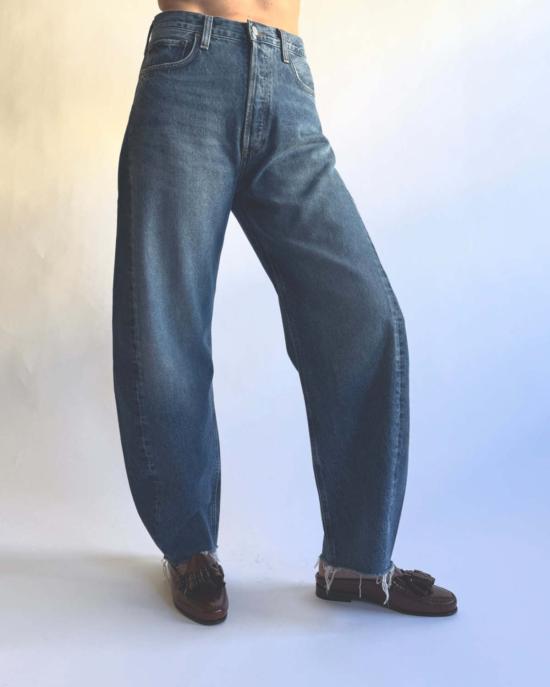  에이골디 데님 팬츠 아골드 루나 피스드 진 스플릿 - AGOLDE