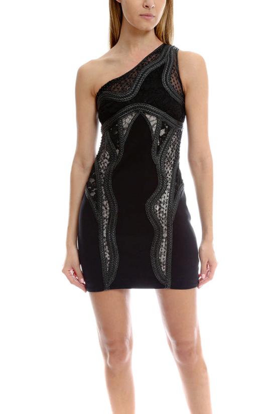  아멘쿠튀르 숏 원피스 아멘 워븐 드레스 블랙