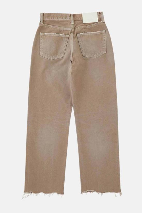  마우지 데님 팬츠 무시 허미니 와이드 스트레이트 라이트 브라운 - MOUSSY