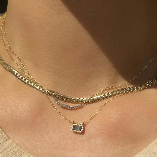  제니 권 디자인스 목걸이/팬던트 제니 권 디자인 사파이어 Ec 목걸이 그린 - JENNIE KWON DESIGNS