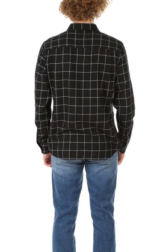  프레임 긴팔 셔츠 데님 더블 포켓  누아르 멀티 - FRAME