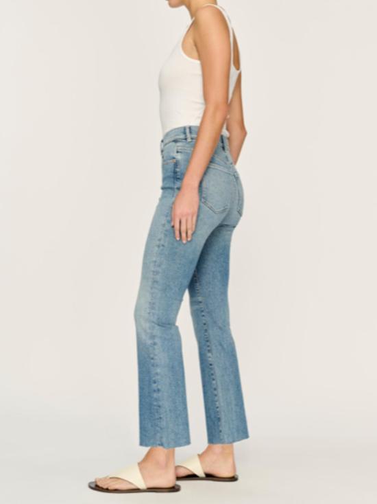  DL 1961 데님 팬츠 Dl 1961 Bridget Boot 하이 라이즈 크롭 진 에이지드 미드 - DL 1961