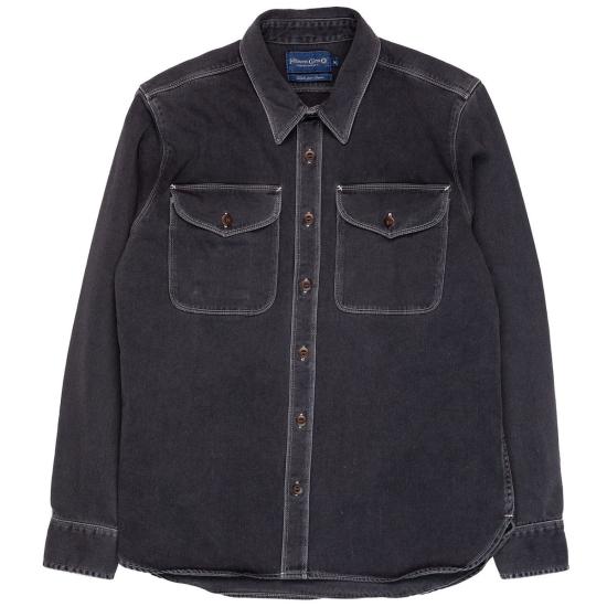  Freenote Cloth 데님 셔츠 프리노트 천 유틸리티  숯색