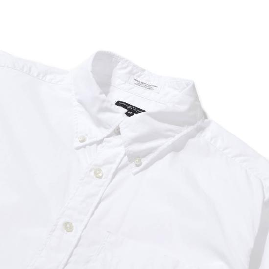  엔지니어드가먼츠 긴팔 셔츠 Engineered Garments 19 Century 100's 2겹 브로드클로스  화이트 - ENGINEERED GARMENTS