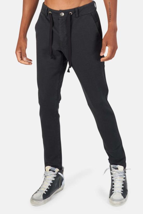  블루&크림 스트레이트 팬츠 트래블 팬츠 블랙 - BLUE&CREAM