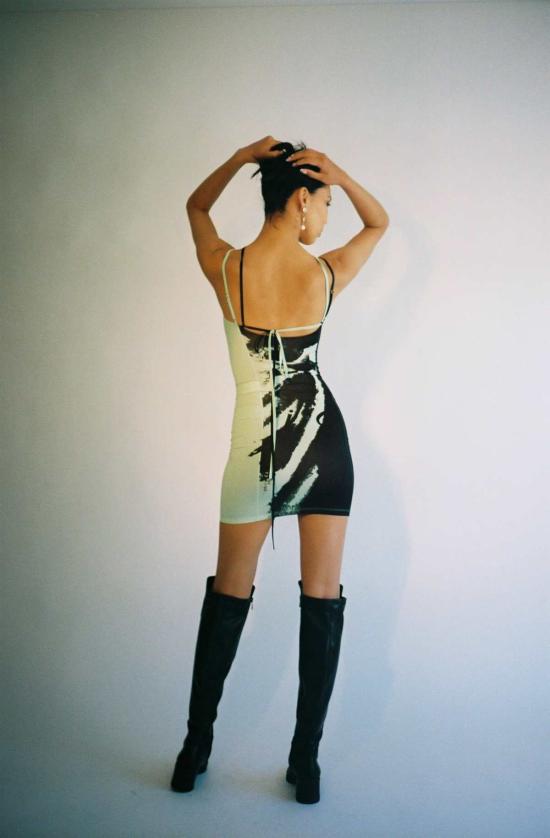  이오네스 롱 원피스 이오앤스 티어드롭 드레스 민트 그린/블랙 - IOANNES