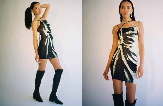  이오네스 롱 원피스 이오앤스 티어드롭 드레스 민트 그린/블랙 - IOANNES