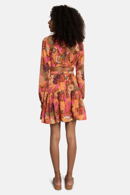  에이엘씨 숏 원피스 A.L.C.이지 드레스 핑크/오렌지 멀티 - A.L.C.