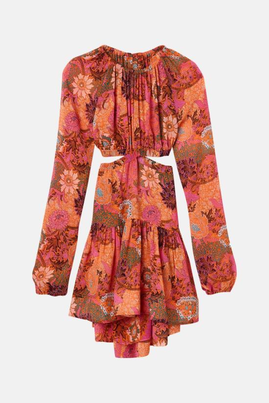  에이엘씨 숏 원피스 A.L.C.이지 드레스 핑크/오렌지 멀티