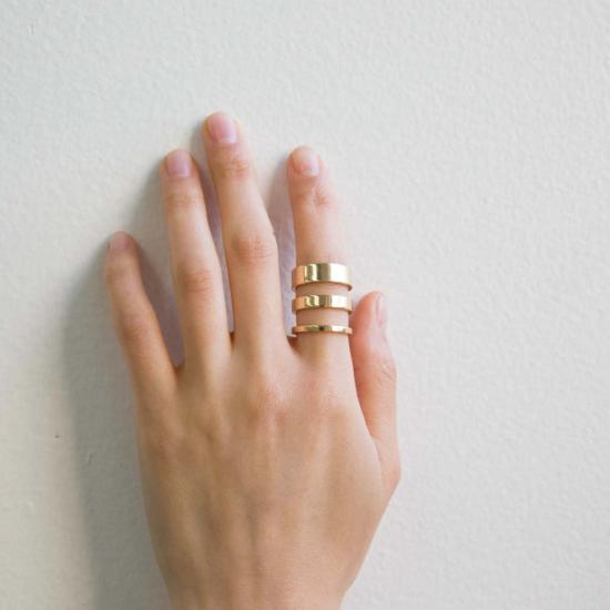  제니 권 디자인스 반지 제니 권 디자인 조각 4mm 기본 밴드 - JENNIE KWON DESIGNS