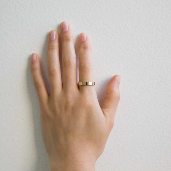  제니 권 디자인스 반지 제니 권 디자인 조각 4mm 기본 밴드 - JENNIE KWON DESIGNS