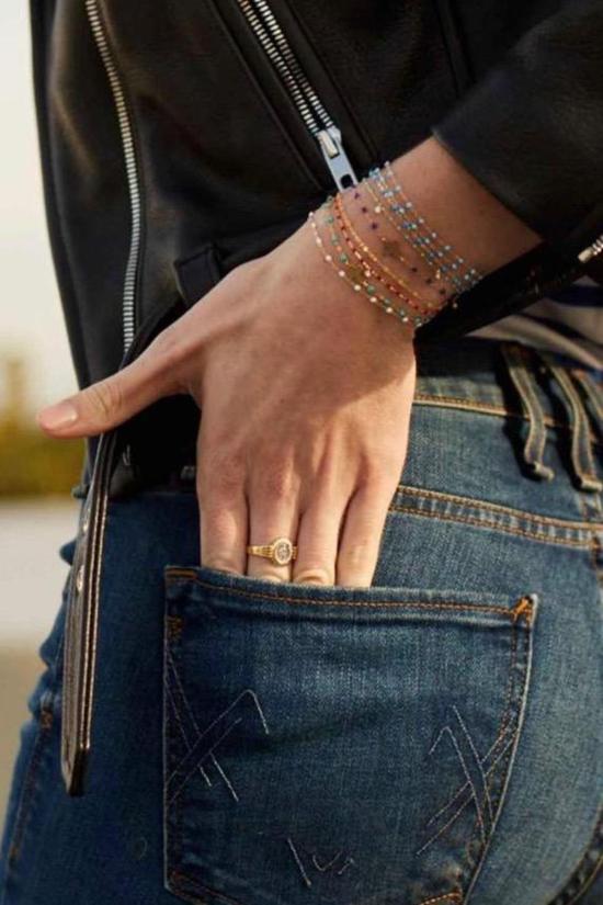  지지 끌로조 목걸이/팬던트 Gigi Clozeau 6.7" 크로스 챠밍 클래식 Gigi 브레이슬릿 라피스/옐로우 골드 - GIGI CLOZEAU