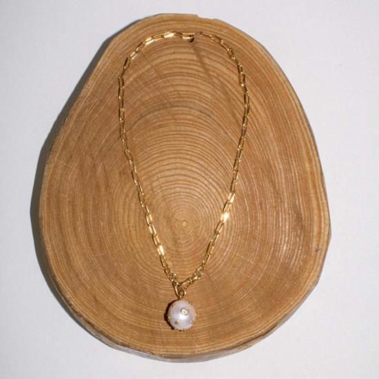  Paola Marassi 목걸이/팬던트 더블 클래스프 사각형 체인 목걸이 골드 - OTHER BRANDS