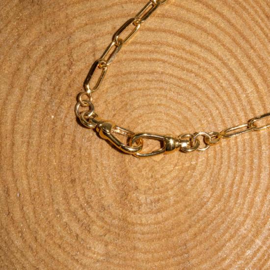  Paola Marassi 목걸이/팬던트 더블 클래스프 사각형 체인 목걸이 골드 - OTHER BRANDS