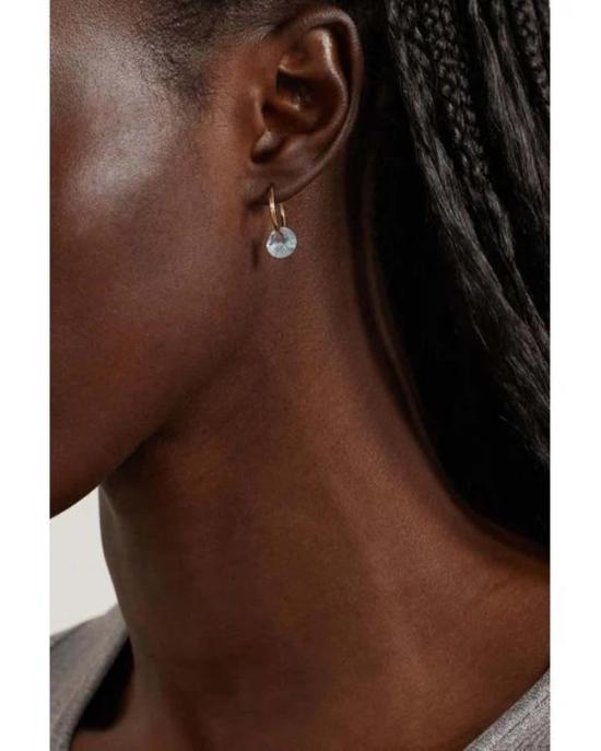  바이 파리아 이어링 파리아 탄생석 후프 3월호 - BY PARIAH