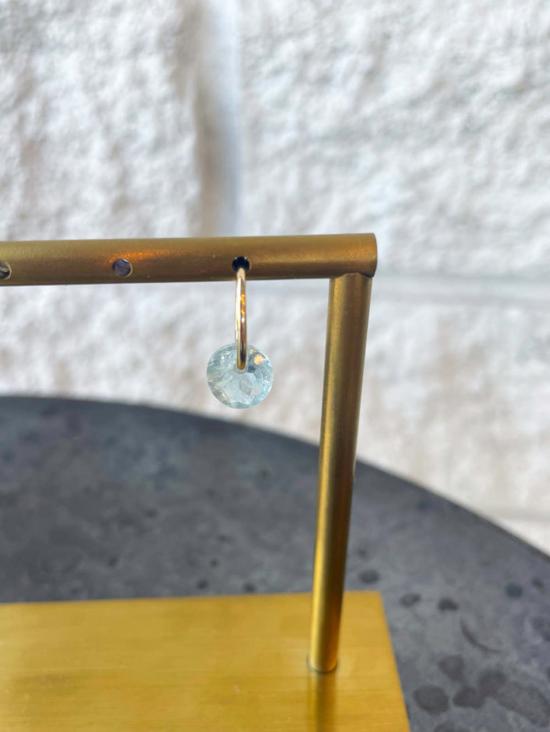  바이 파리아 이어링 파리아 탄생석 후프 3월호 - BY PARIAH