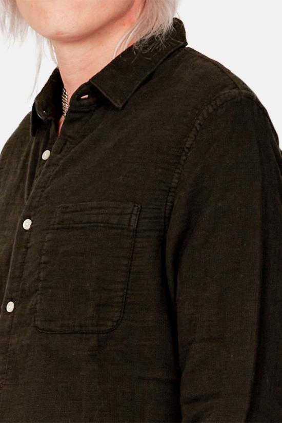  KATO 긴팔 셔츠 카토 리퍼 와플  블랙 - KATO