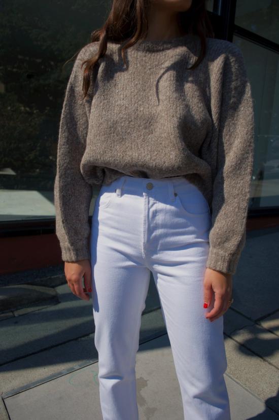  롤라스 데님 팬츠 클래식 스트레이트 진 화이트 - ROLLAS