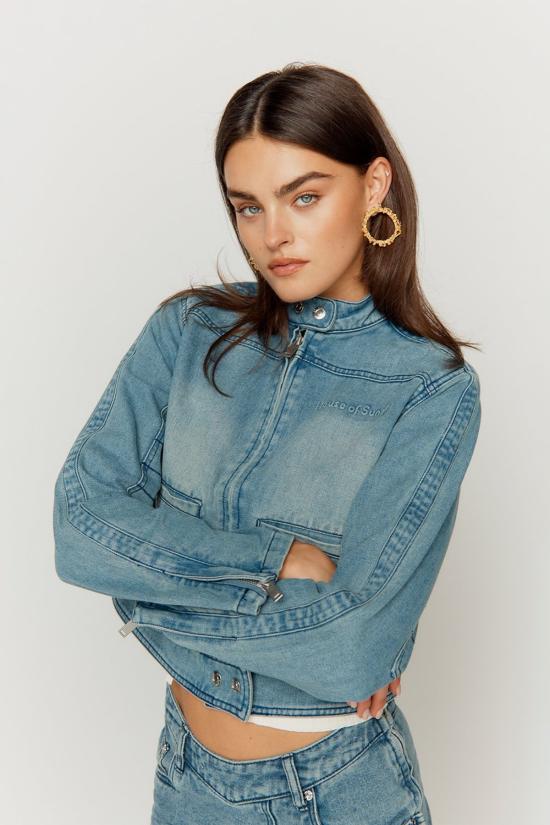  하우스오브써니 데님 자켓 하우스 오브 서니 테이크 어 트립 미니 레이서 스카이 블루 - HOUSE OF SUNNY