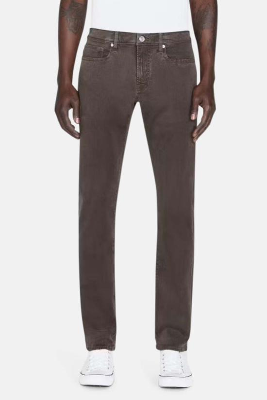  프레임 데님 팬츠 데님 L'homme 슬림 브러시드 트윌 데님 모카