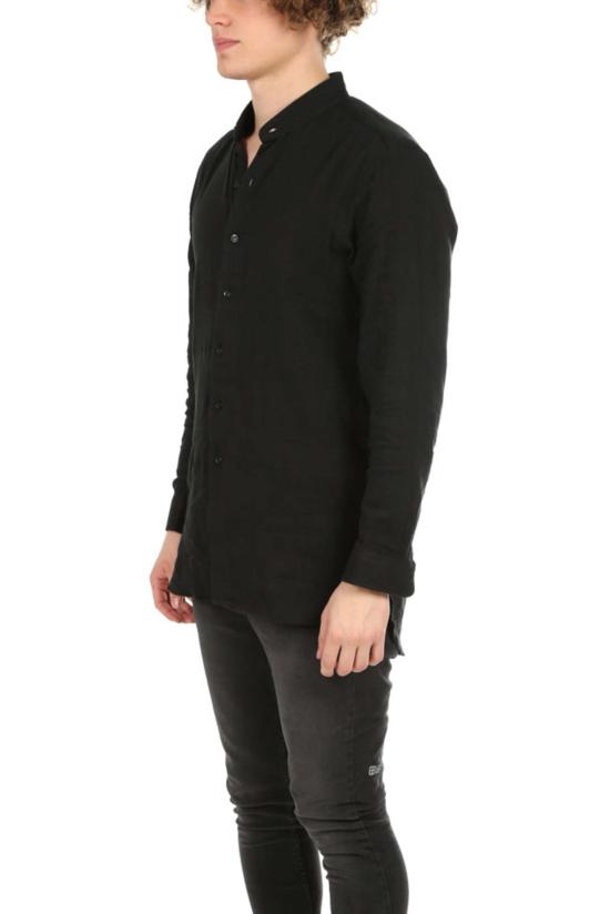  Blue&Cream 긴팔 셔츠 블루&크림 만다린  블랙 - BLUE&CREAM