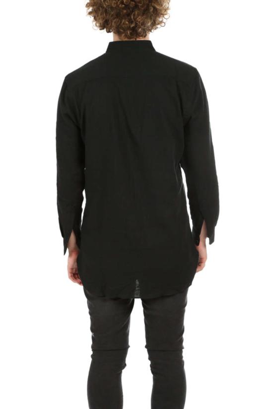  Blue&Cream 긴팔 셔츠 블루&크림 만다린  블랙 - BLUE&CREAM