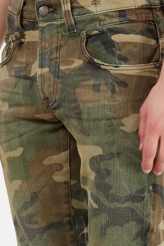  알13 데님 팬츠 R13 보이 진 베이지 카모 - R13