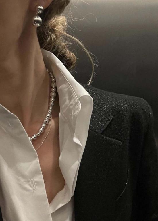  리에 스튜디오 이어링 Lie Studio Caroline  실버 - LIE STUDIO