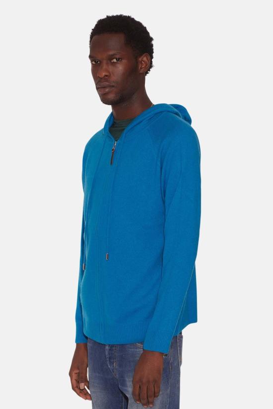  The Tile Club 후드 티셔츠 타일 클럽 레오 지퍼 후드 티셔츠 블루 크리스마스 - THE TILE CLUB