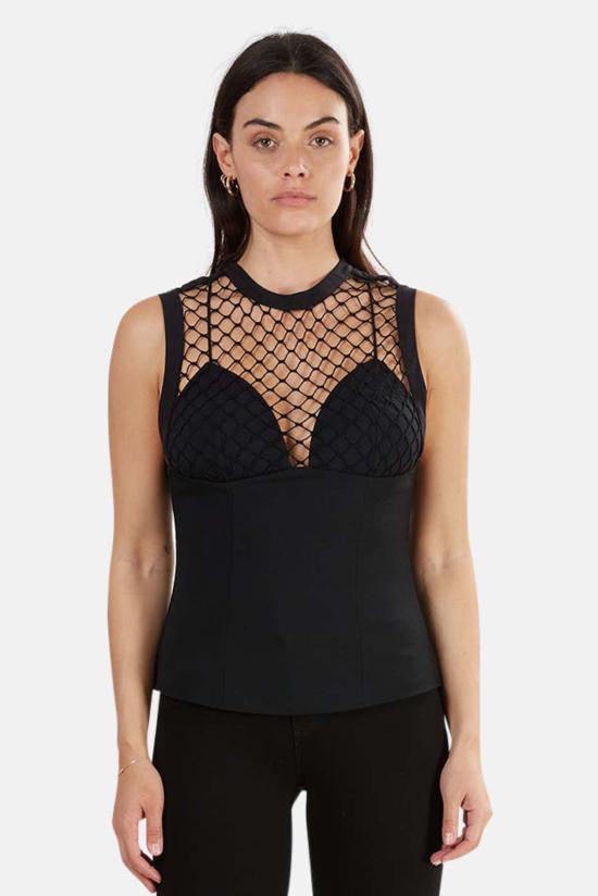  라펠라 블라우스 라 펄라 크로셰 버스티에