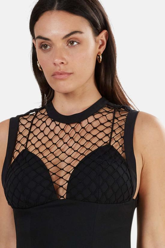  라펠라 블라우스 3C0O5LPD 906312B 0002 BLACK - LA PERLA