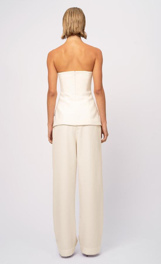  논살란트 레이블 민소매 티셔츠 넌캐럴런트 라벨 페트라 탑 윈터 화이트 - NONCHALANT LABEL