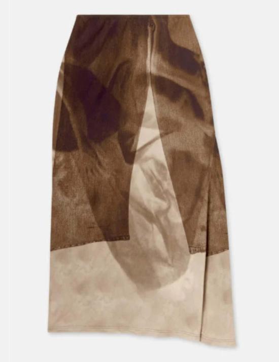  Elliss 롱 스커트 엘리스 저지 세피아 핸디 진 앵클 스커트 - OTHER BRANDS