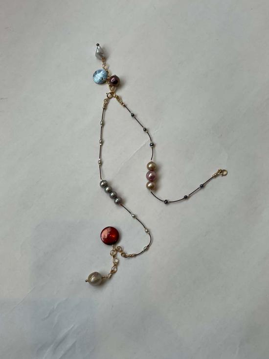  Isshi 목걸이/팬던트 이시 트윈 플레임 브레이슬릿 세트 네뷸러