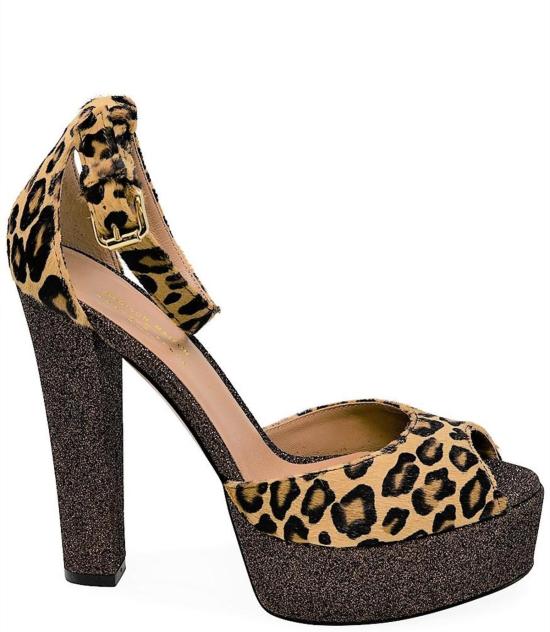  로베르토 페스타 힐/펌프스 베네치아 플랫폼 힐 레오파드