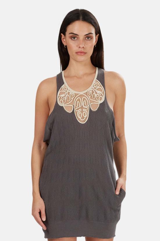  3.1 필립림 숏 원피스 3.1 필립 림 셰브론 박스 컷 드레스 그래파이트