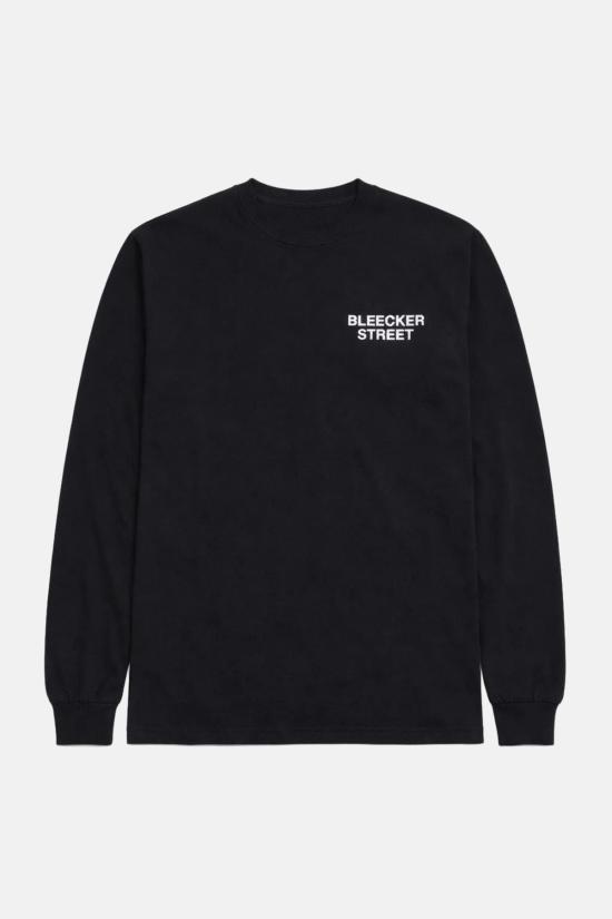  블루&크림 긴팔 티셔츠 BNCMFW22 21 BLACK