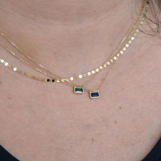  제니 권 디자인스 목걸이/팬던트 제니 권 디자인 에메랄드 Ec 목걸이 - JENNIE KWON DESIGNS