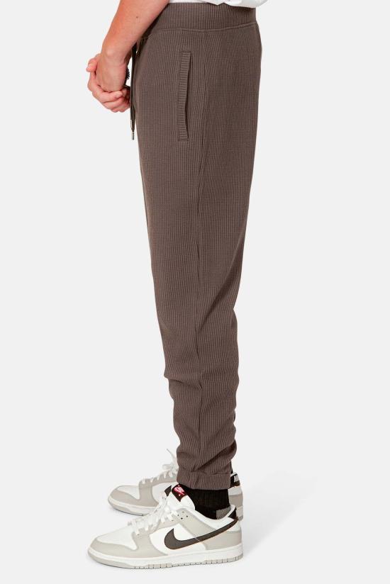  블루&크림 트레이닝/조거 팬츠 와플 조거 숯 - BLUE&CREAM