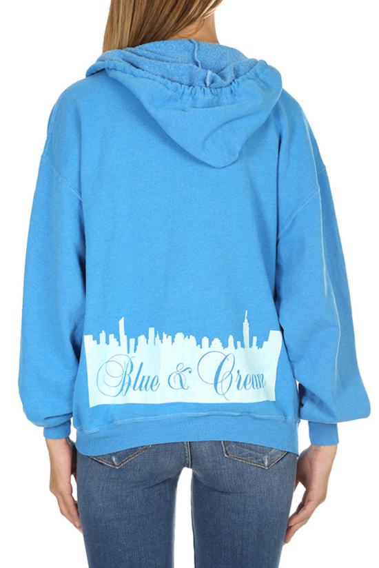  Blue&Cream 트레이닝 상의 블루&크림 본앤브레드 후드  스카이블루 - BLUE&CREAM