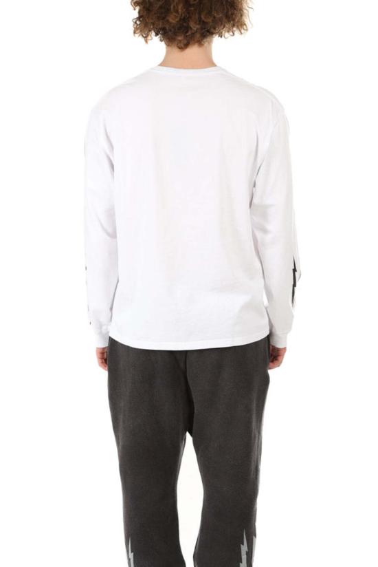  알13 긴팔 티셔츠 R13 스컬 볼트 롱슬리브 티 화이트 - R13