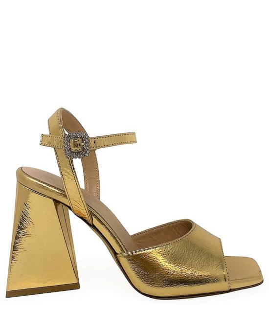  지암파올로 비오찌 힐/펌프스 Giampaolo Viozzi 골드 메탈릭 가죽 트라이앵글 힐 골드