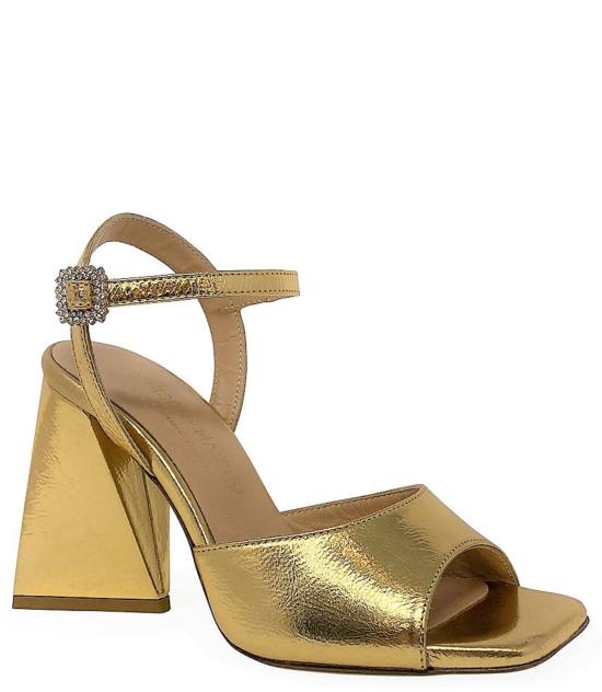  지암파올로 비오찌 힐/펌프스 Giampaolo Viozzi 골드 메탈릭 가죽 트라이앵글 힐 골드 - GIAMPAOLO VIOZZI