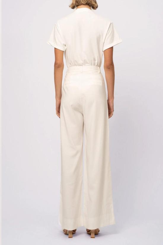  논살란트 레이블 스트레이트 팬츠 논샬런트 라벨 파비 팬츠 화이트 - NONCHALANT LABEL