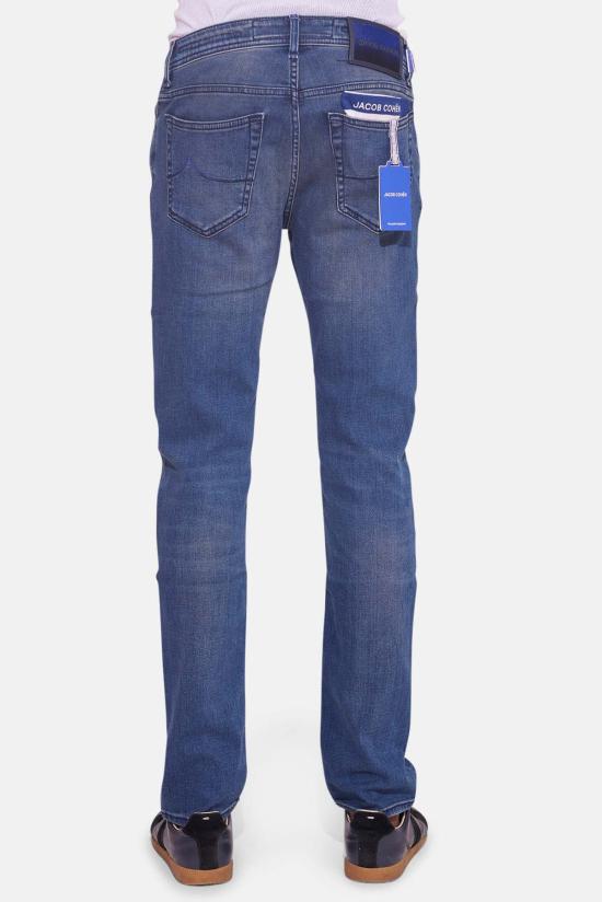  야콥코헨 데님 팬츠 Jacob Cohen Bard 5 Pkt Perfect Washed Stretch Jean Blue - JACOB COHËN
