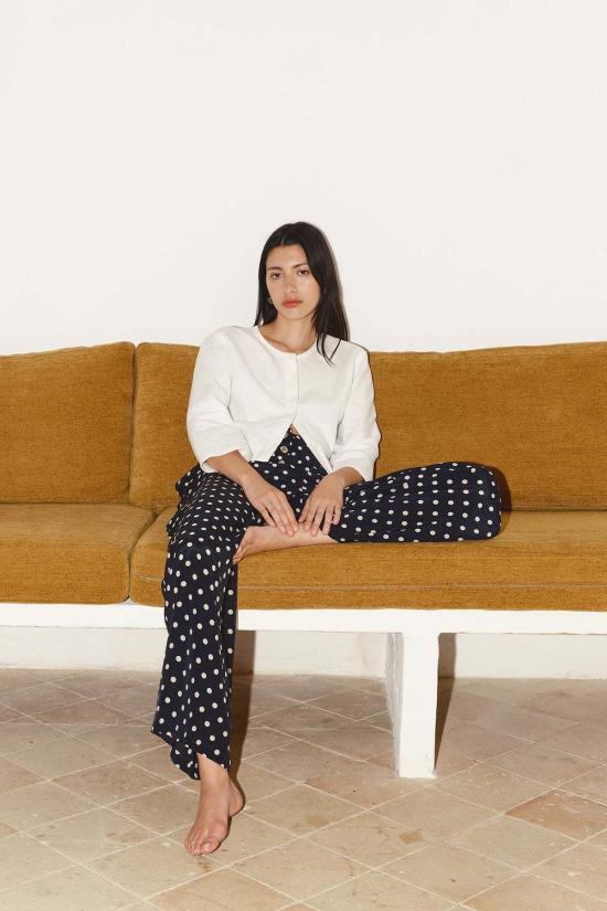  다두라 블라우스 다투라 페이 리넨  화이트 - DATURA