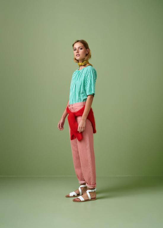  벨로즈 데님 팬츠 퍼킨스 데님 로즈