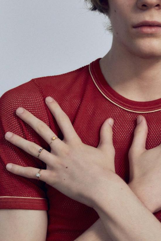  몬도 몬도 반지 Mondo Mondo Palace  사파이어/14k 옐로우 골드 - MONDO MONDO